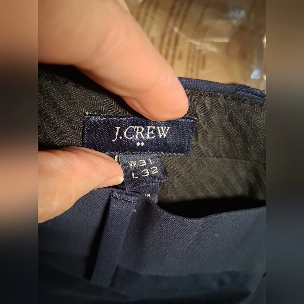 New J.Crew Slim Fit Thompson Dress pants Navy Blue 31x32
